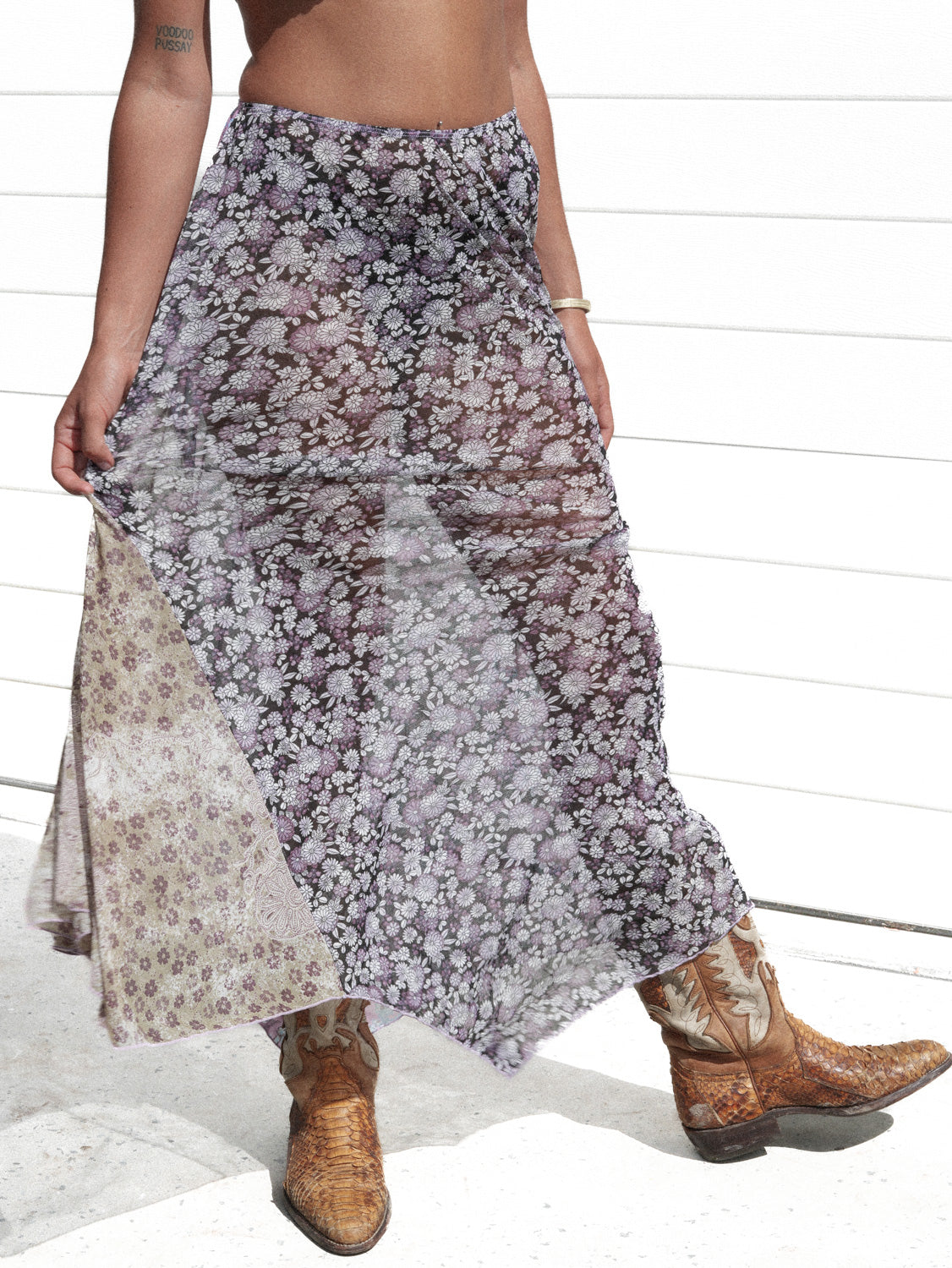 CAROWAY MAXI SKIRT AND BRA SET / XS - M