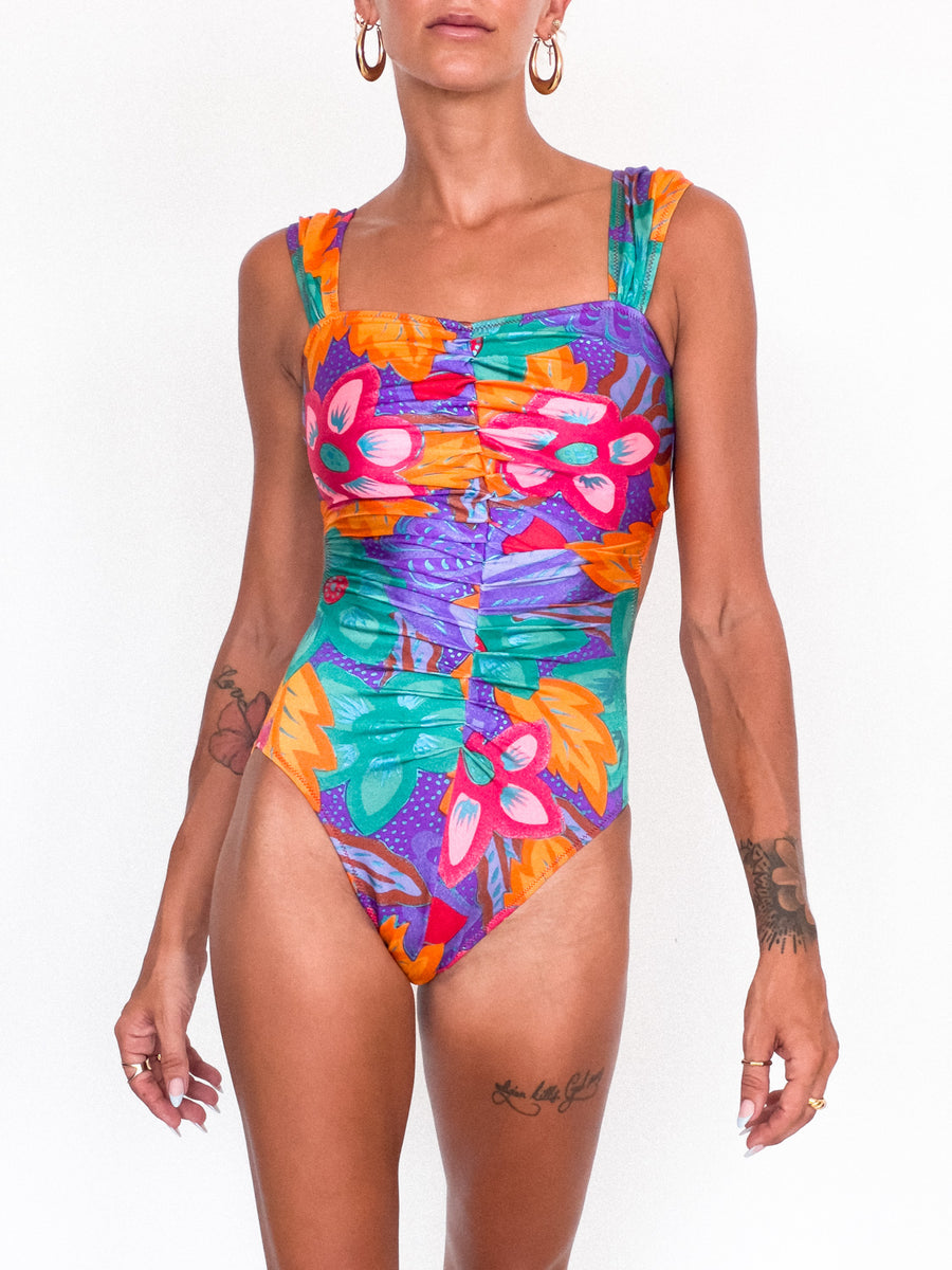 VINTAGE ONE PIECE SWIMMERS / XS